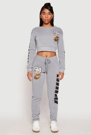 94 Love Zip Hem Sweatpants