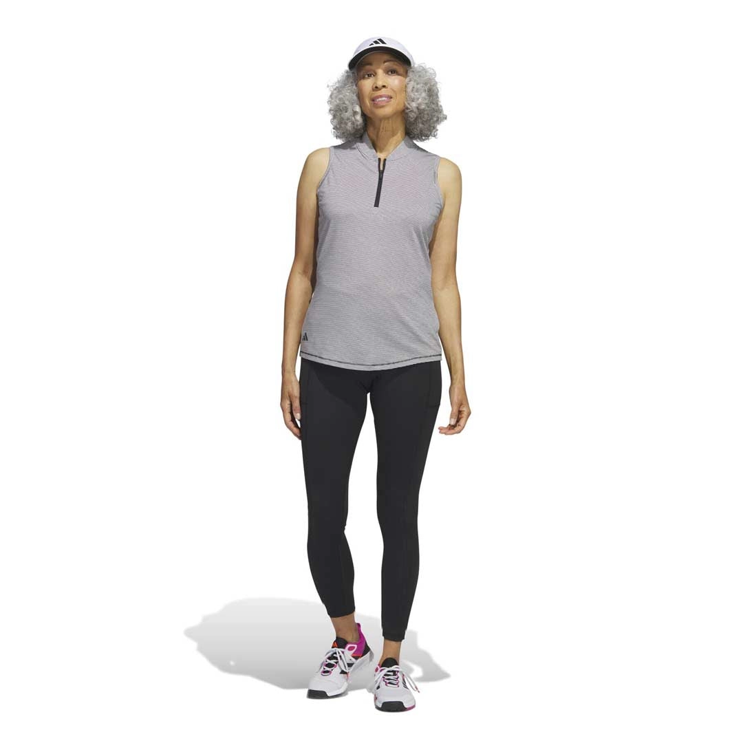 adidas - Women's Ottoman Printed Sleeveless Polo (HT1251)