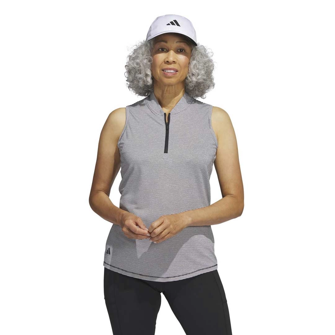 adidas - Women's Ottoman Printed Sleeveless Polo (HT1251)
