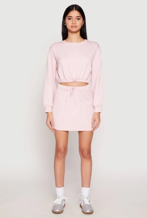 Almost Famous Fleece Mini Skirt