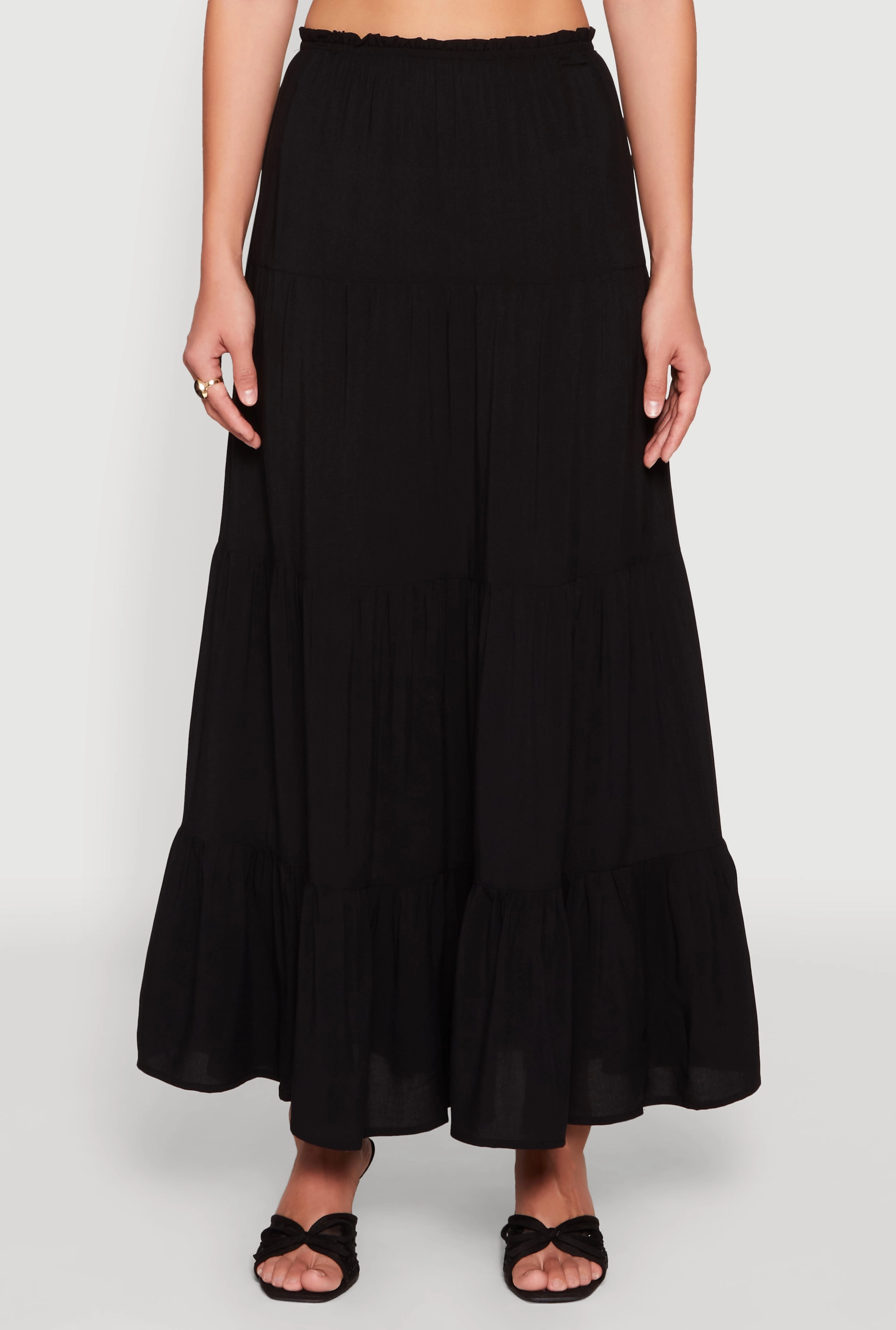 Almost Famous High Waist Tiered Skirt
