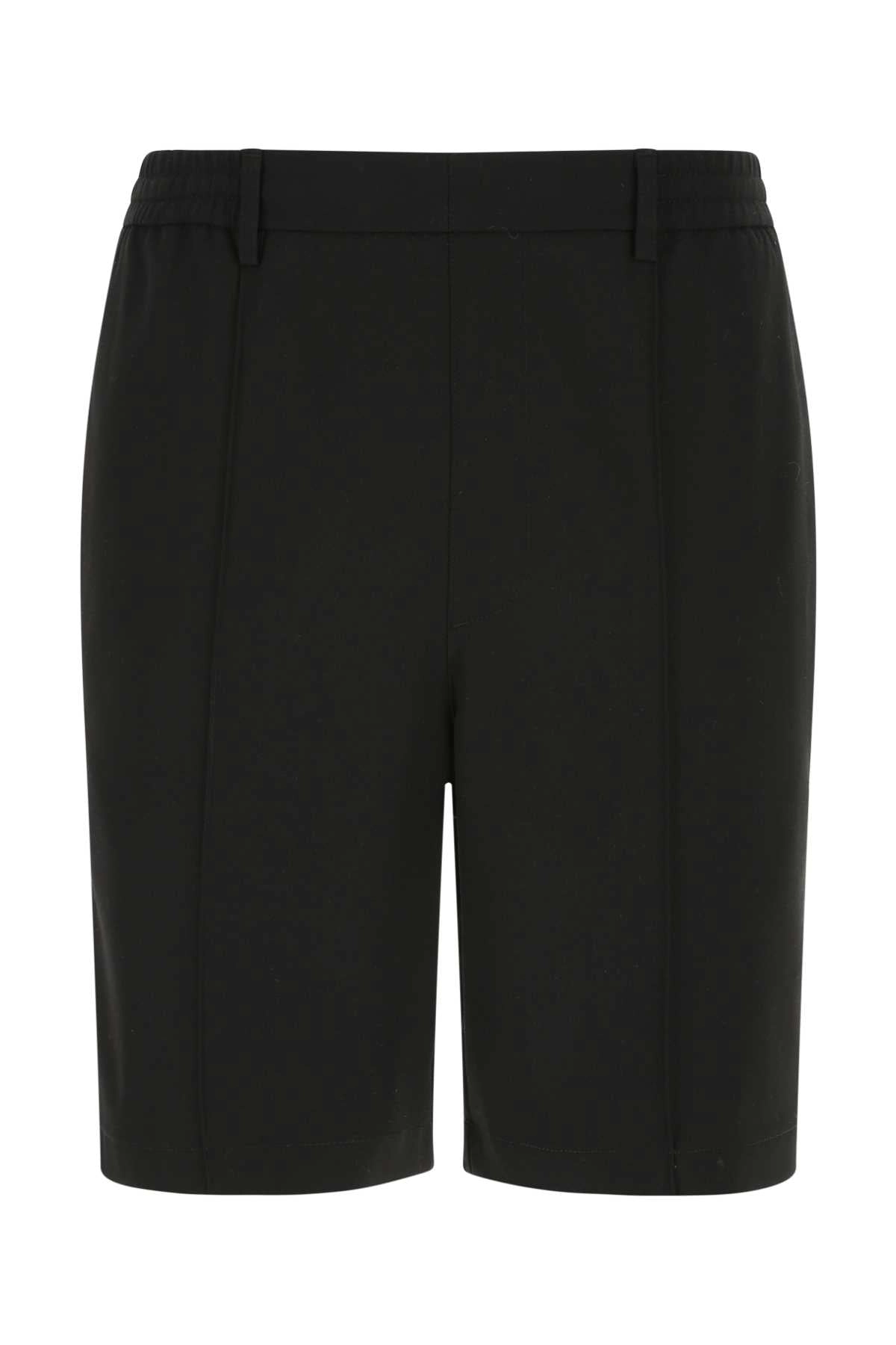 AMI Pleat Detailed Bermuda Shorts