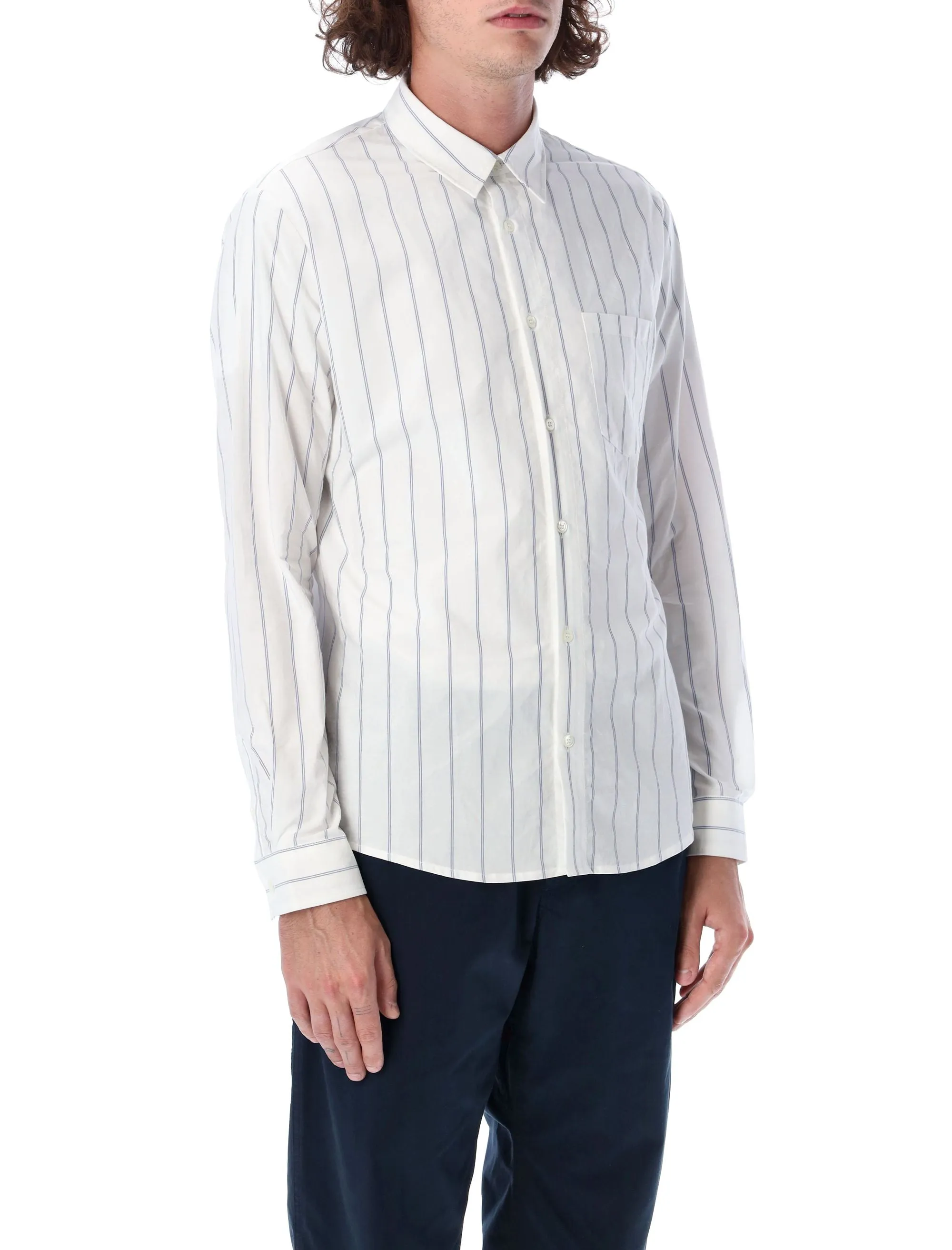 A.P.C Clement Striped Button-Up Shirt