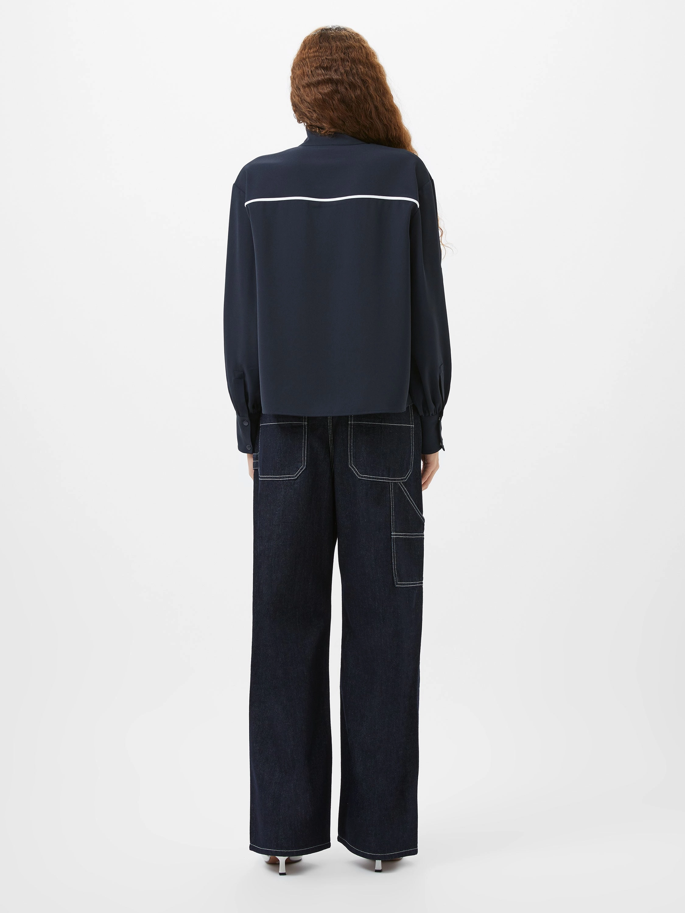 Arezzo Contrast Piping Long Sleeved Shirt