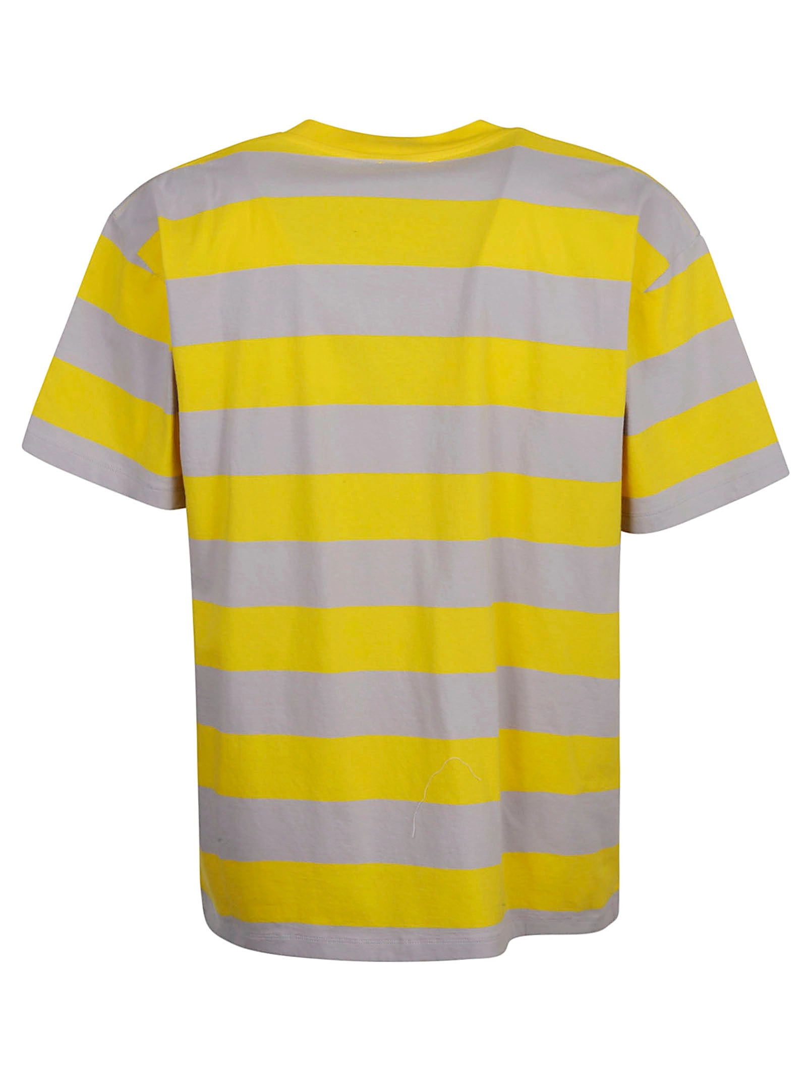 Aries Logo Printed Striped T-Shirt
