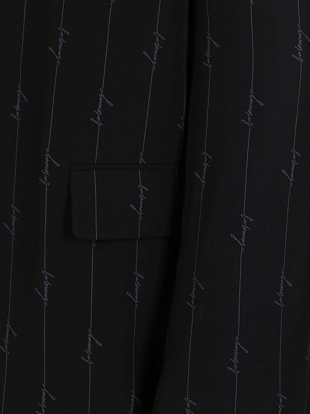 Balenciaga Allover Logo Single-Breasted Blazer