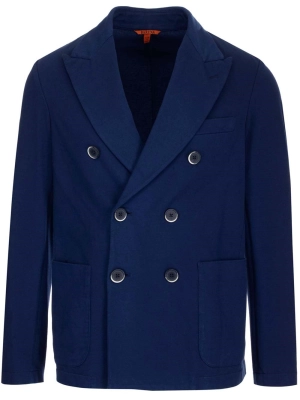 Barena Double-Breasted Straight Hem Blazer