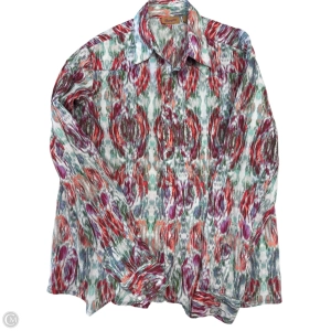 Blouse Long Sleeve By Wrangler In Multi-colored, Size: L