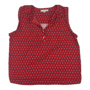 Blouse Sleeveless By Loft In Red, Size:Xl