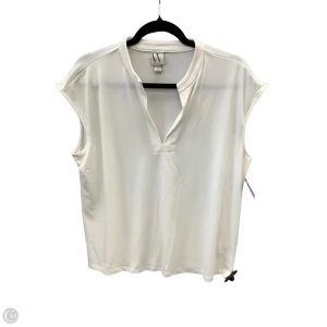 Blouse Sleeveless By Worthington In White, Size: L