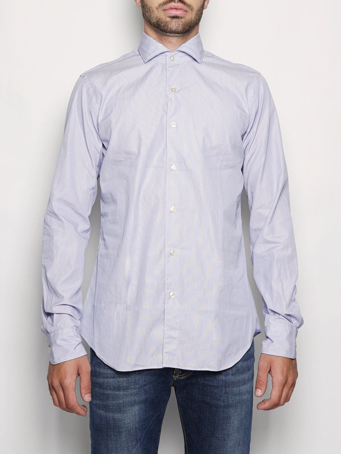 Blue / White Striped Shirt