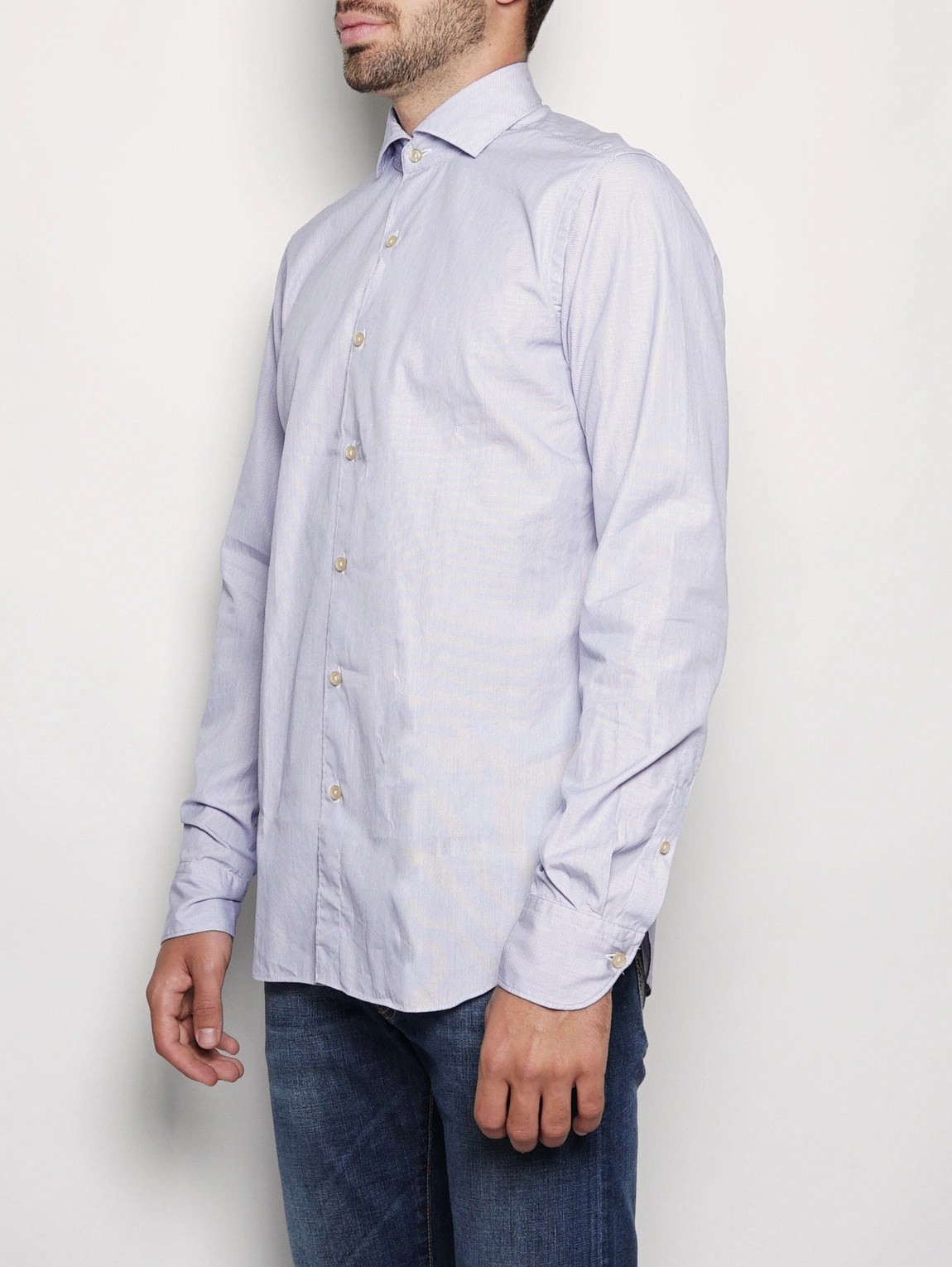 Blue / White Striped Shirt