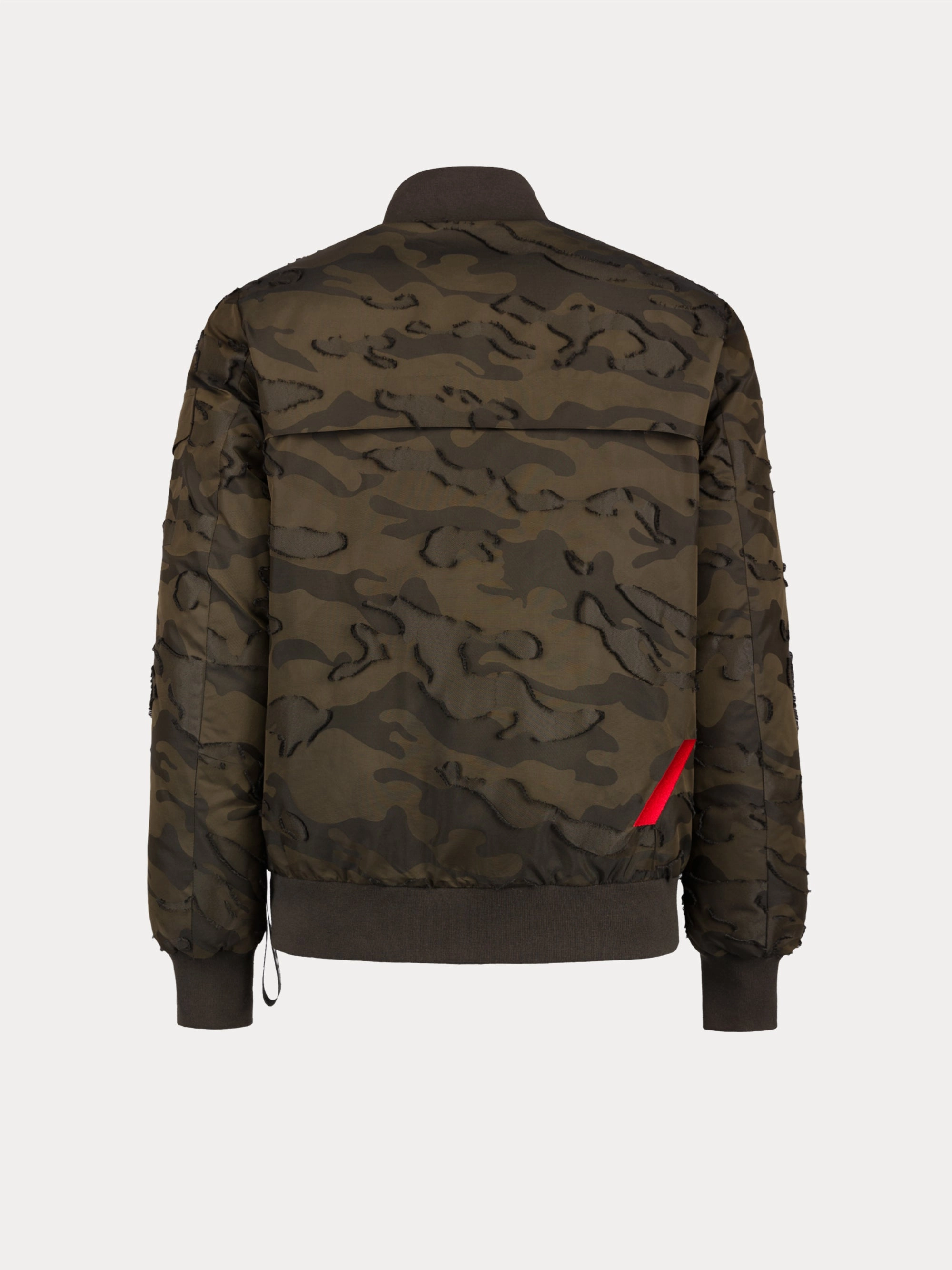 Bomber Camouflage 3D in Green Nylon