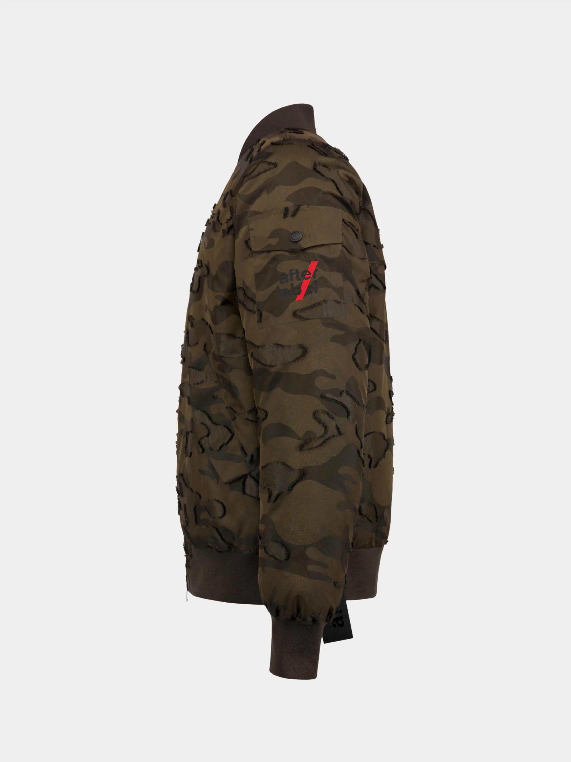 Bomber Camouflage 3D in Green Nylon