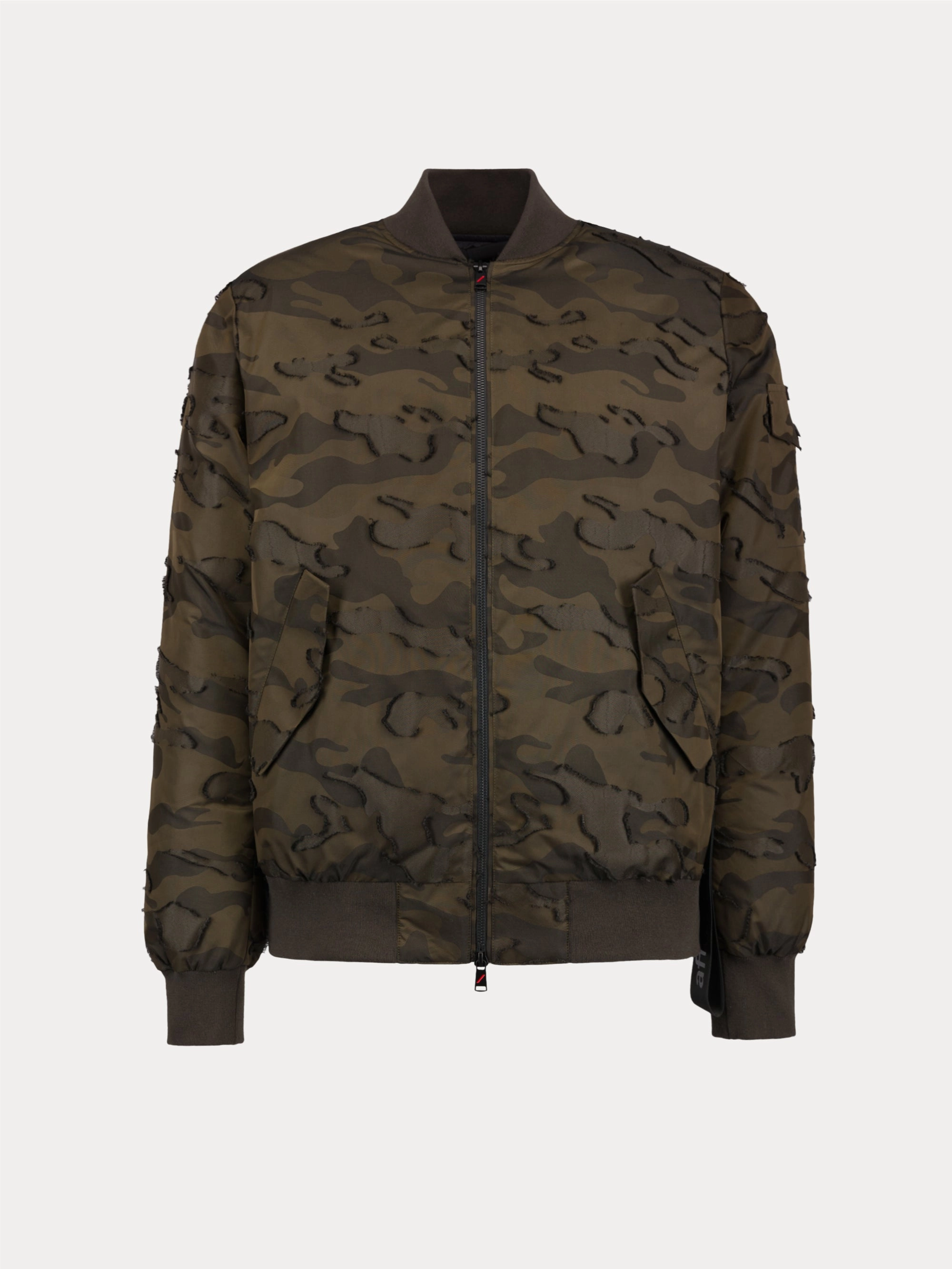 Bomber Camouflage 3D in Green Nylon