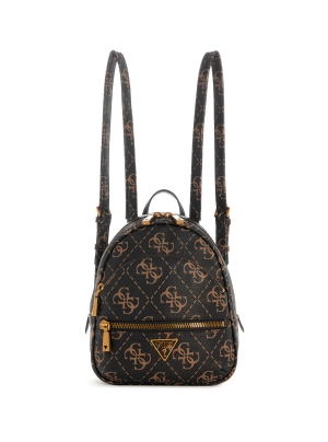 Brown Logo Manhattan Backpack