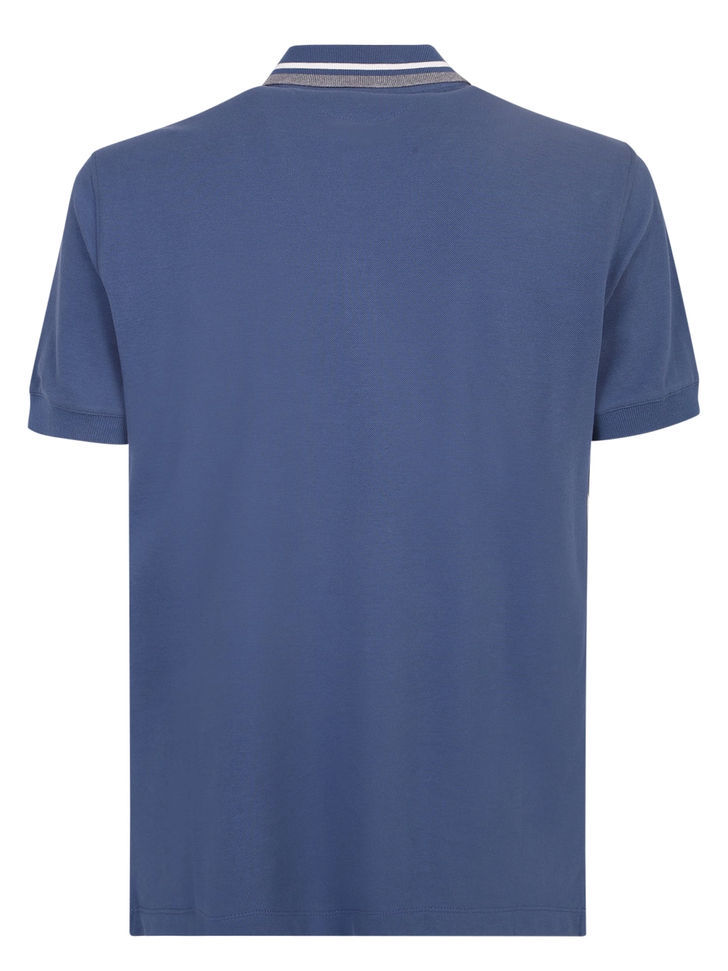 Brunello Cucinelli Striped Collar Polo Shirt
