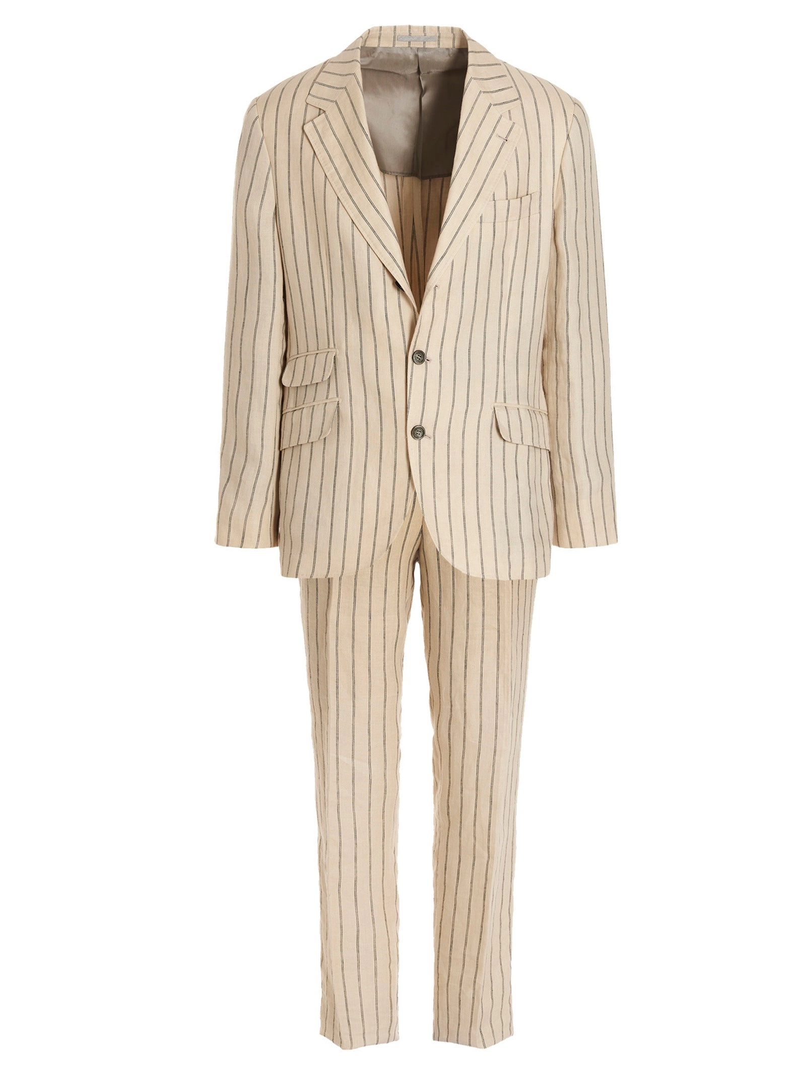 Brunello Cucinelli Striped Single Breasted Tailored Suits