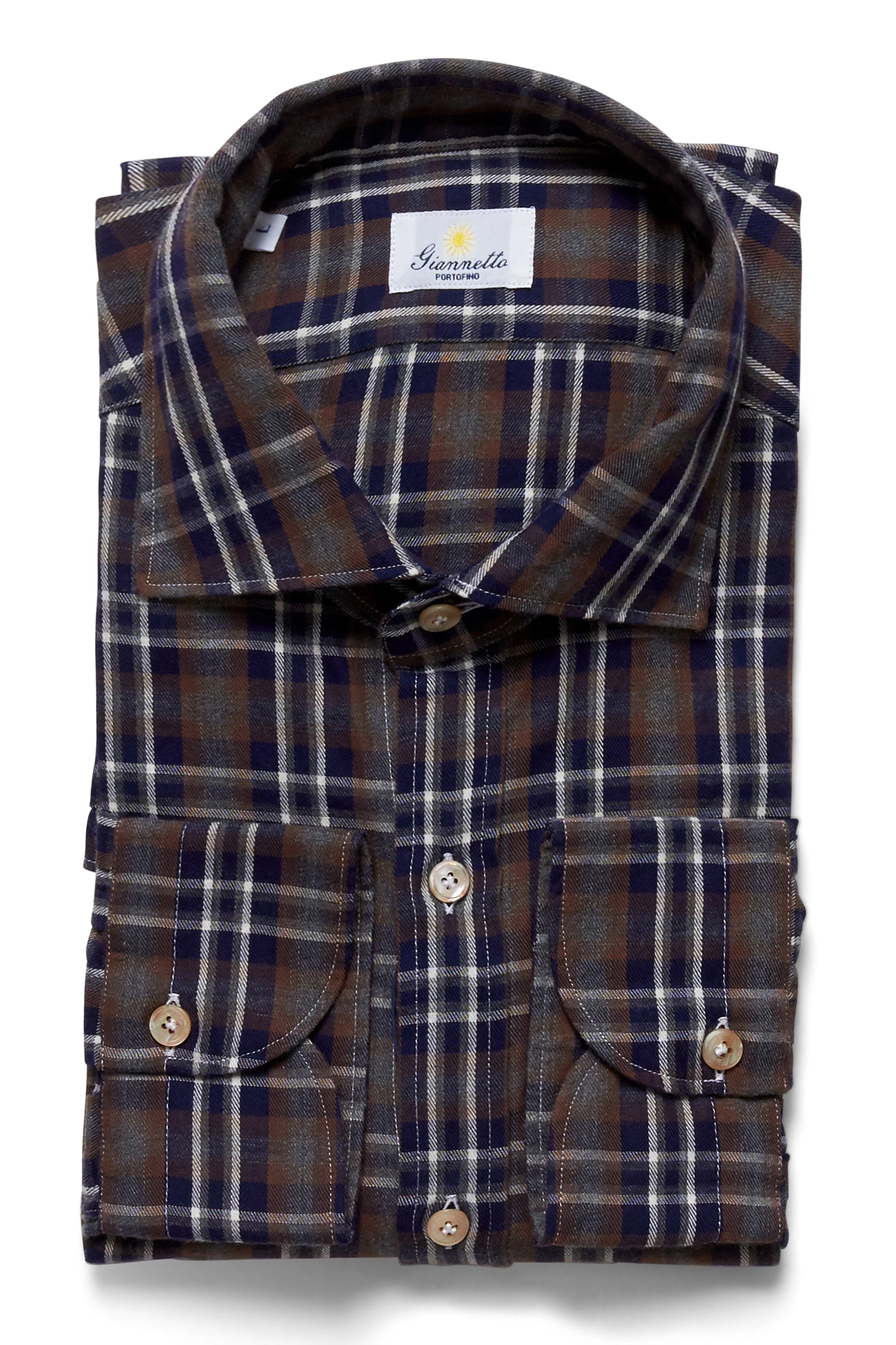 Brushed Cotton Check Shirt