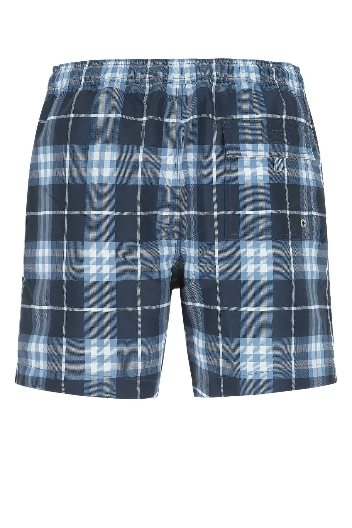 Burberry Vintage Check Pattern Drawstring Swim Shorts