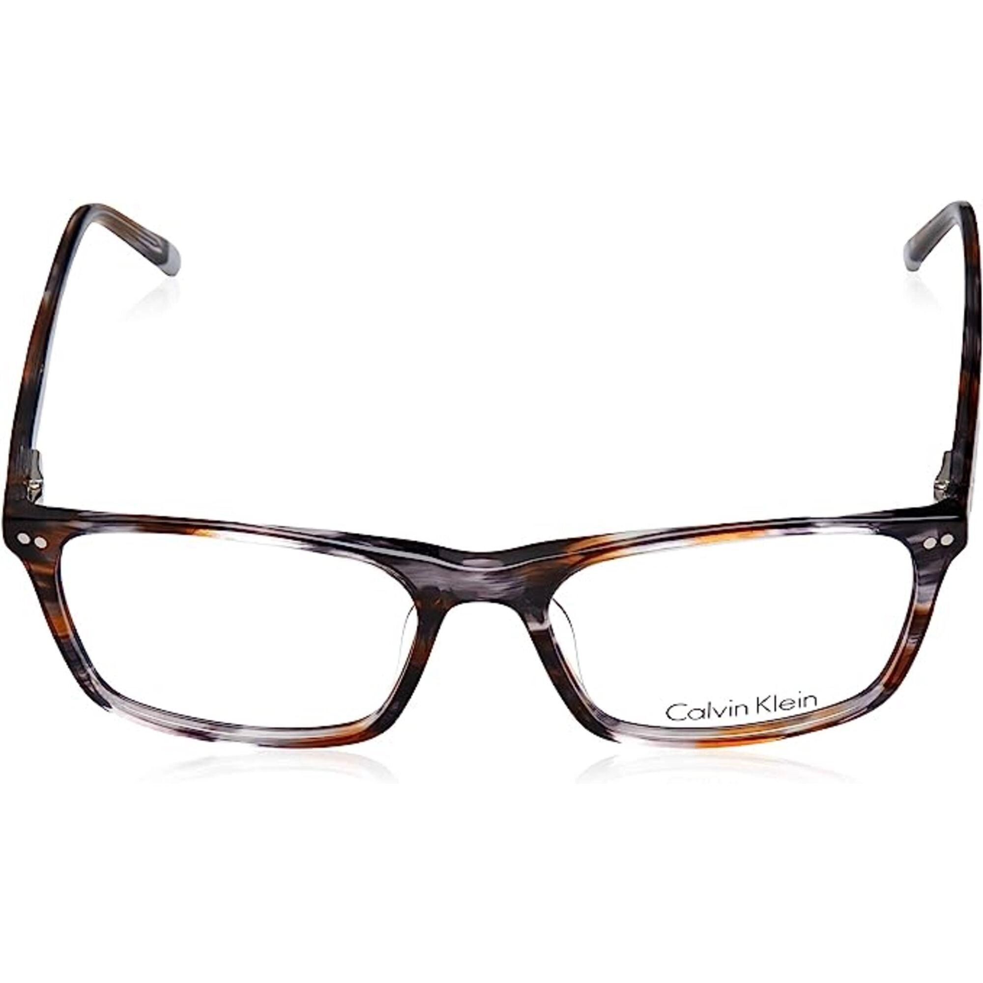 Calvin Klein Men's Eyeglasses - Striped Grey Brown Frame | CALVIN KLEIN CK5968 064