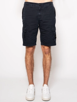 Cargo Bermuda in Blue Cotton