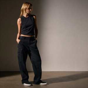 Cashmere Touch  Cargo Pant - Black