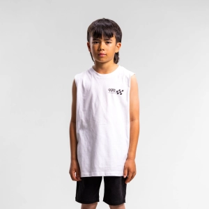 Checkered Muscle Tank Kid's
