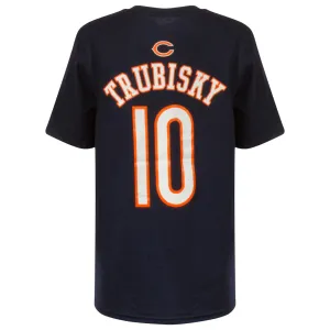 Chicago Bears Youth Navy Mitch Trubisky Player Tee