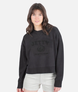 Coastal Club Crewneck - Black