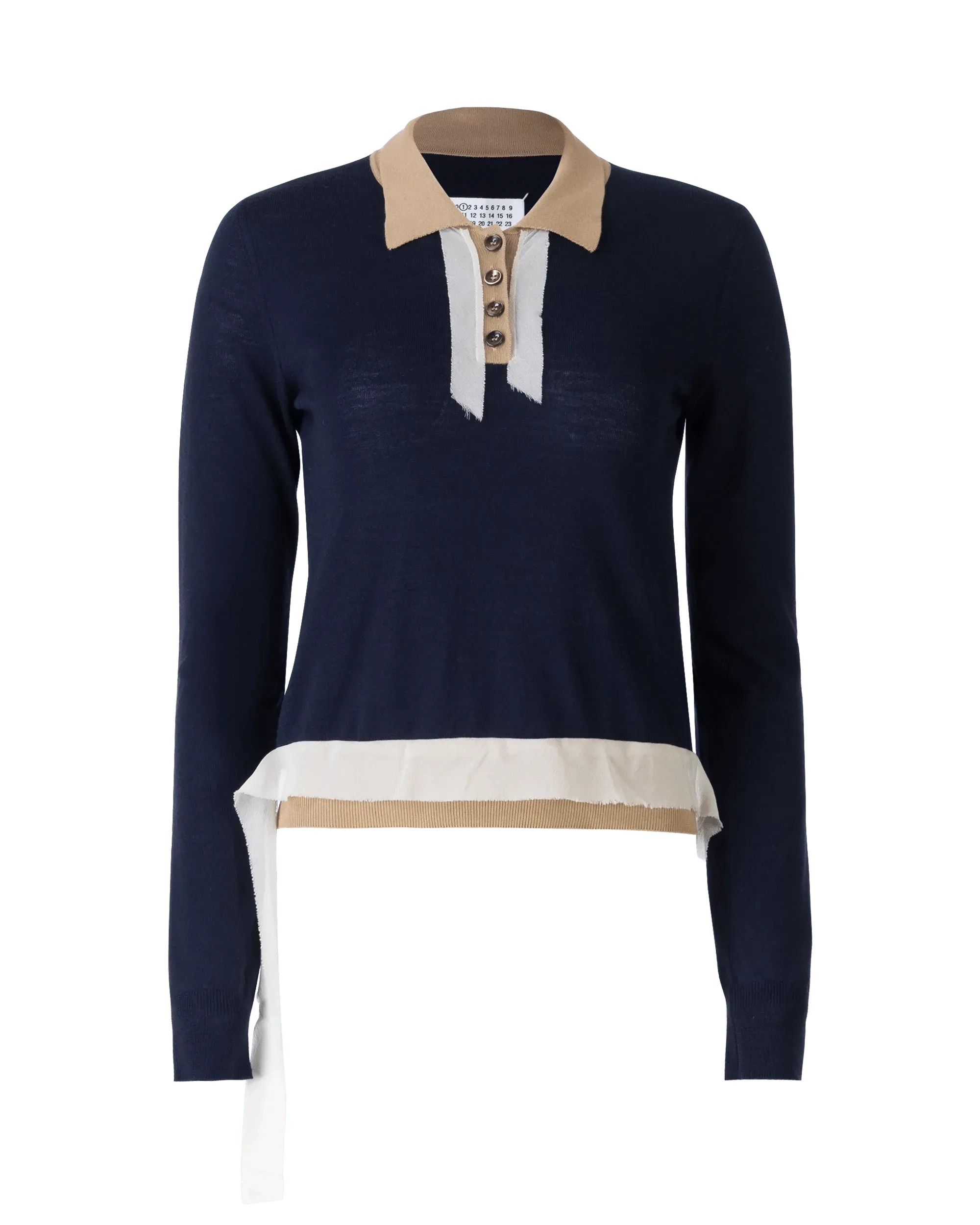Color Block Polo Sweater