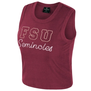 Colosseum Women's FSU Seminoles Ribbed Tank - Garnet