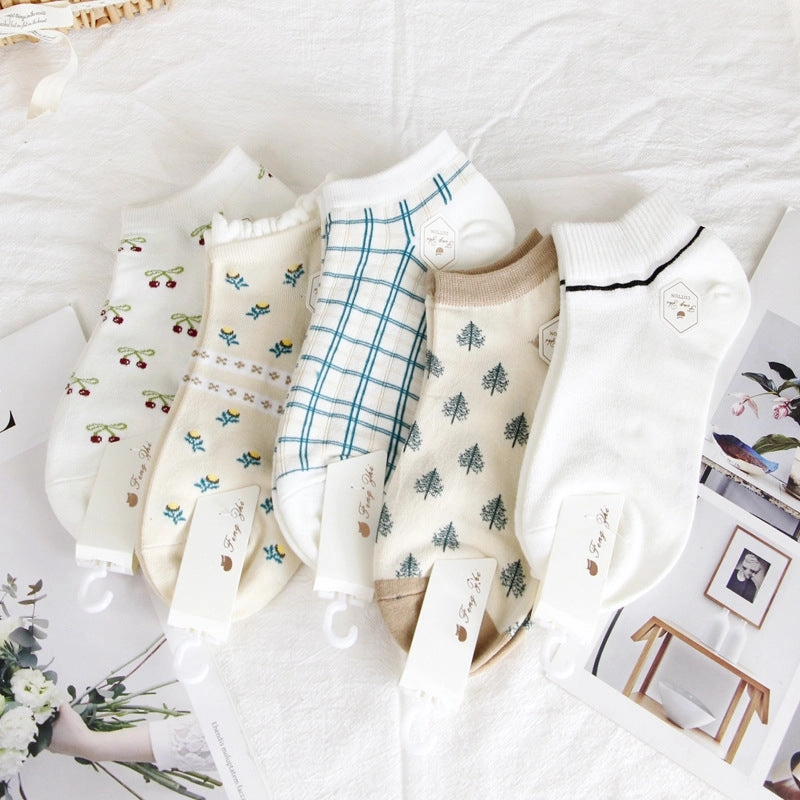 Cotton Socks 10 pairs - C4B 02 Short Style 2 Set