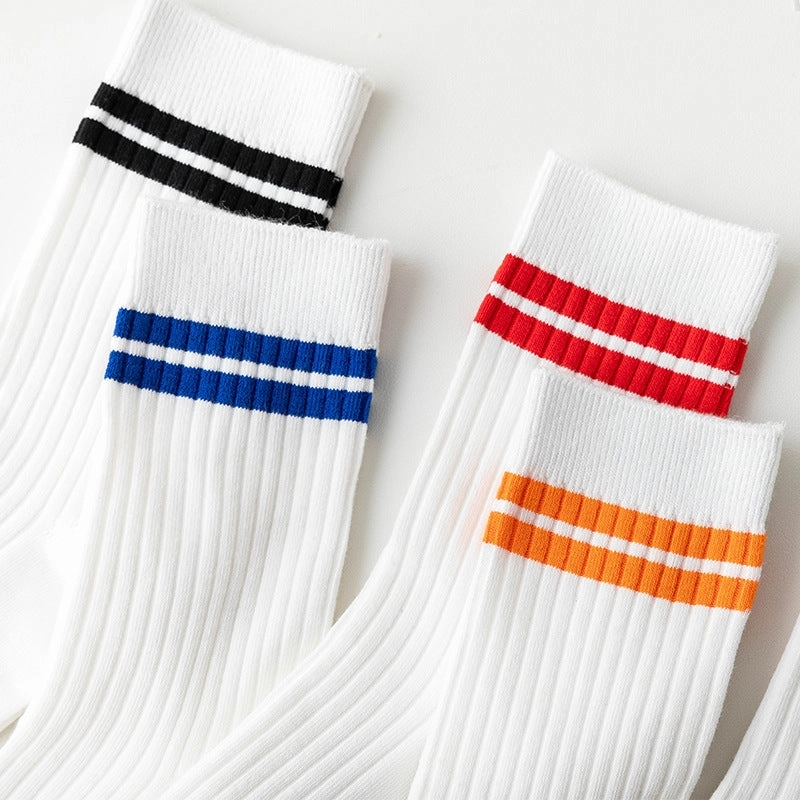 Cotton Socks 5 pairs - C4B 04 Middle Tube Style