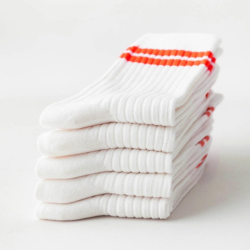 Cotton Socks 5 pairs - C4B 04 Middle Tube Style