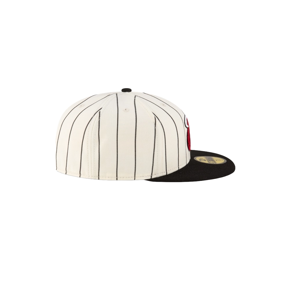Court Culture Miami HEAT Cream n' Stripes Fitted Hat