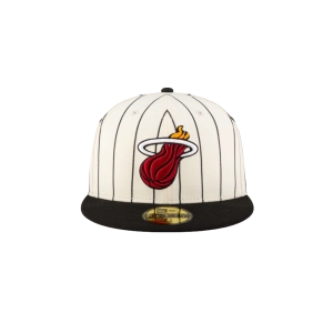 Court Culture Miami HEAT Cream n' Stripes Fitted Hat