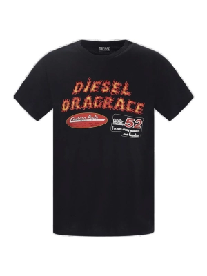 Diesel Logo-Printed Crewneck T-Shirt