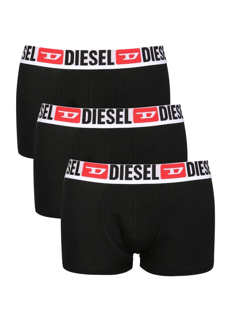 Diesel Logo Waistband Pack Of Three Boxers