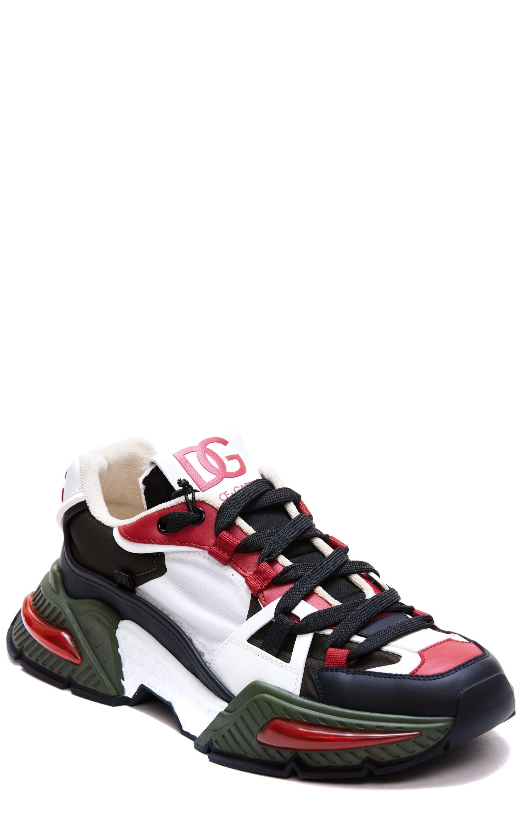 Dolce & Gabbana Panelled Lace-Up Sneakers