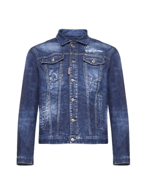 Dsquared2 Distressed Denim Jacket