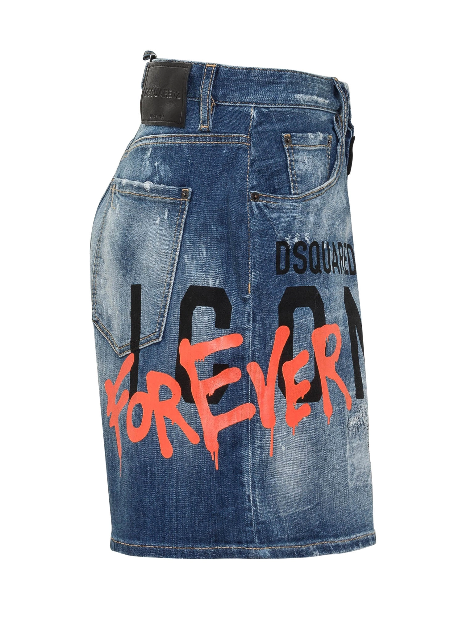 Dsquared2 Distressed Denim Shorts