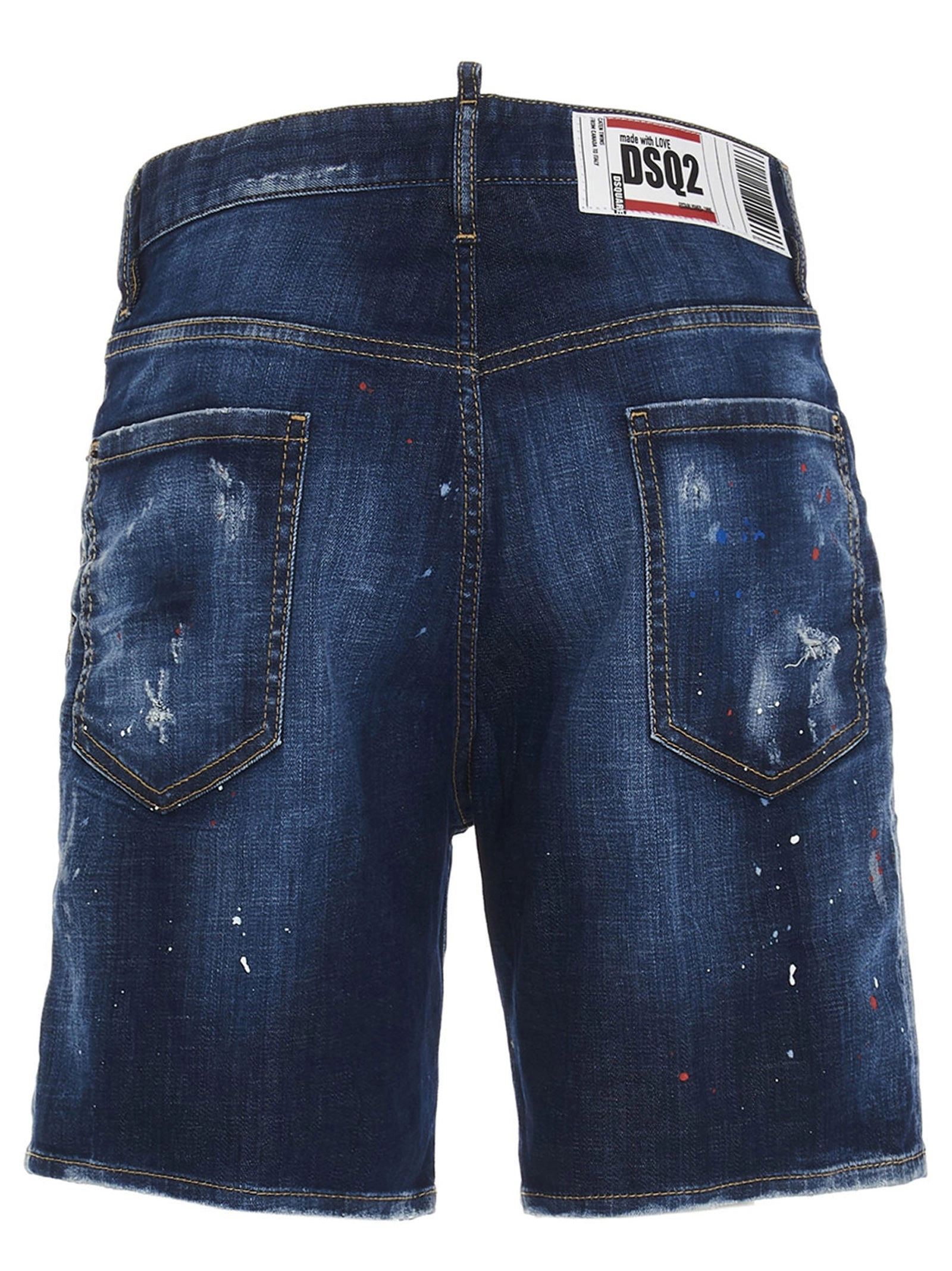 Dsquared2 Distressed Denim Shorts