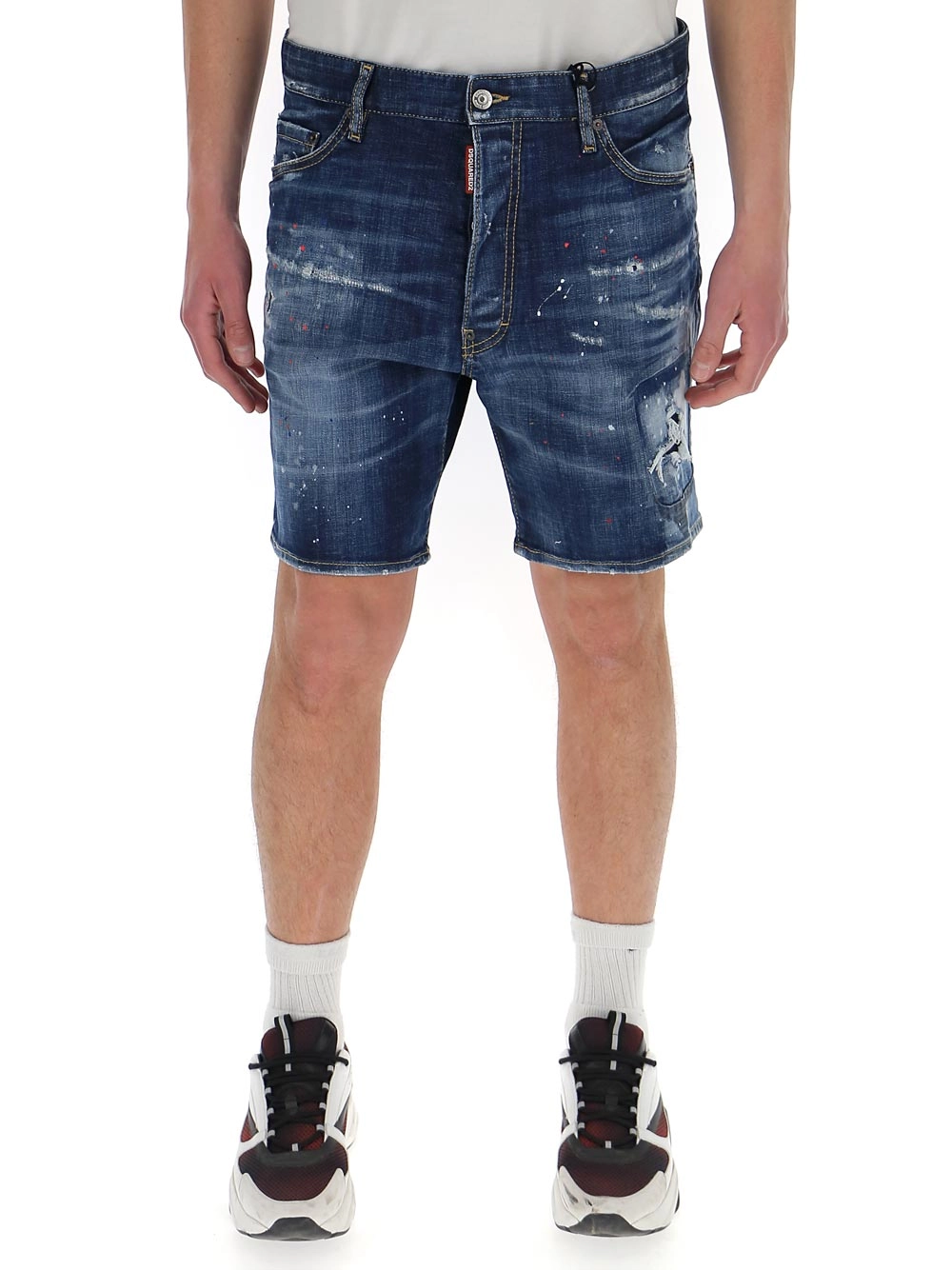 Dsquared2 Distressed Denim Shorts