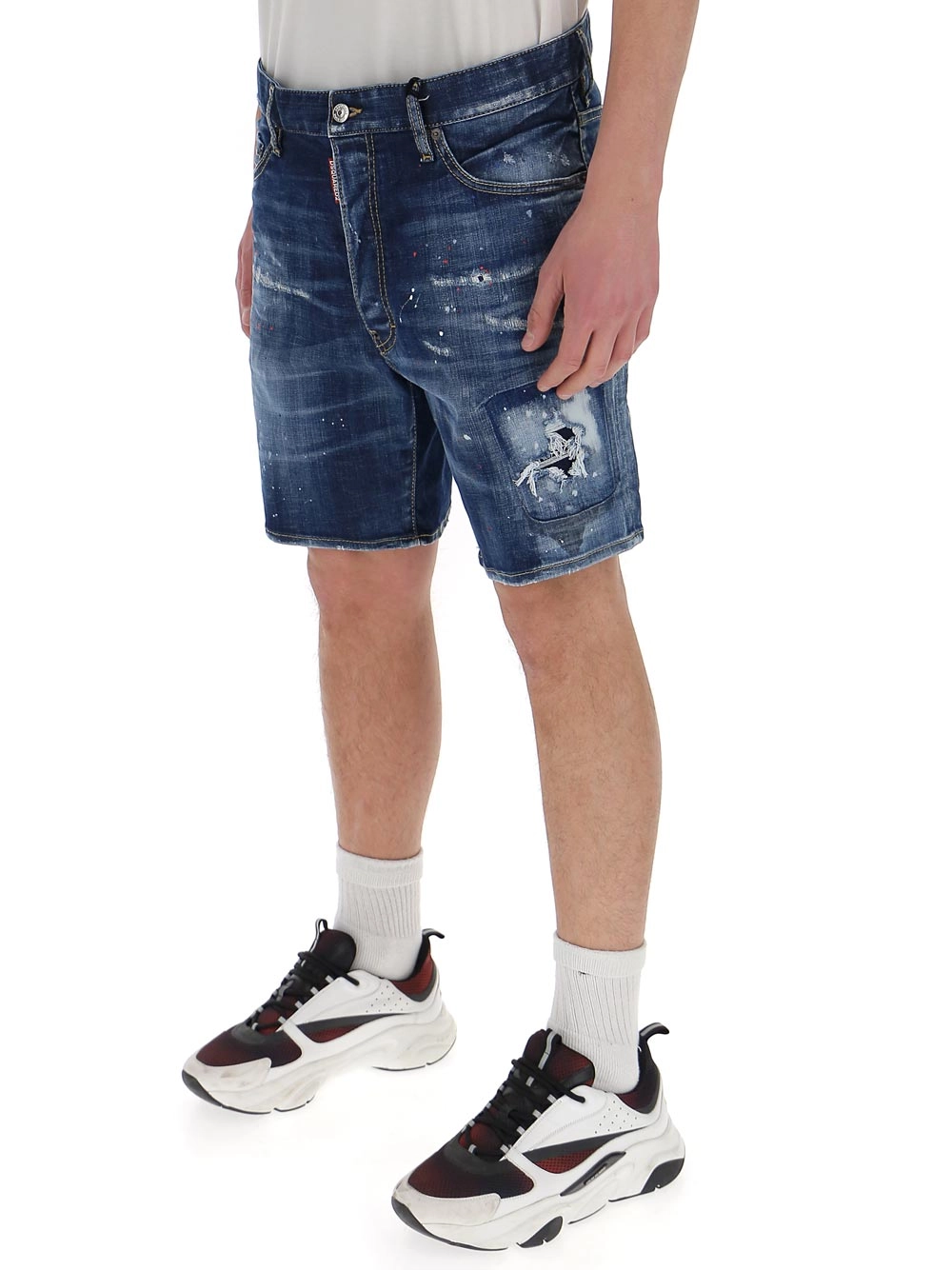 Dsquared2 Distressed Denim Shorts