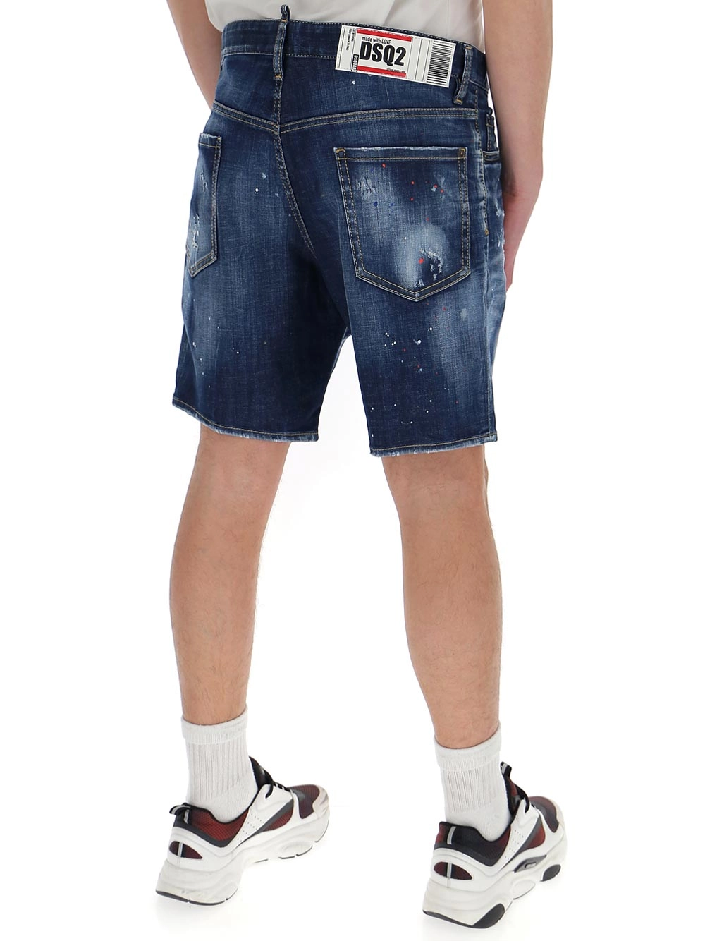 Dsquared2 Distressed Denim Shorts