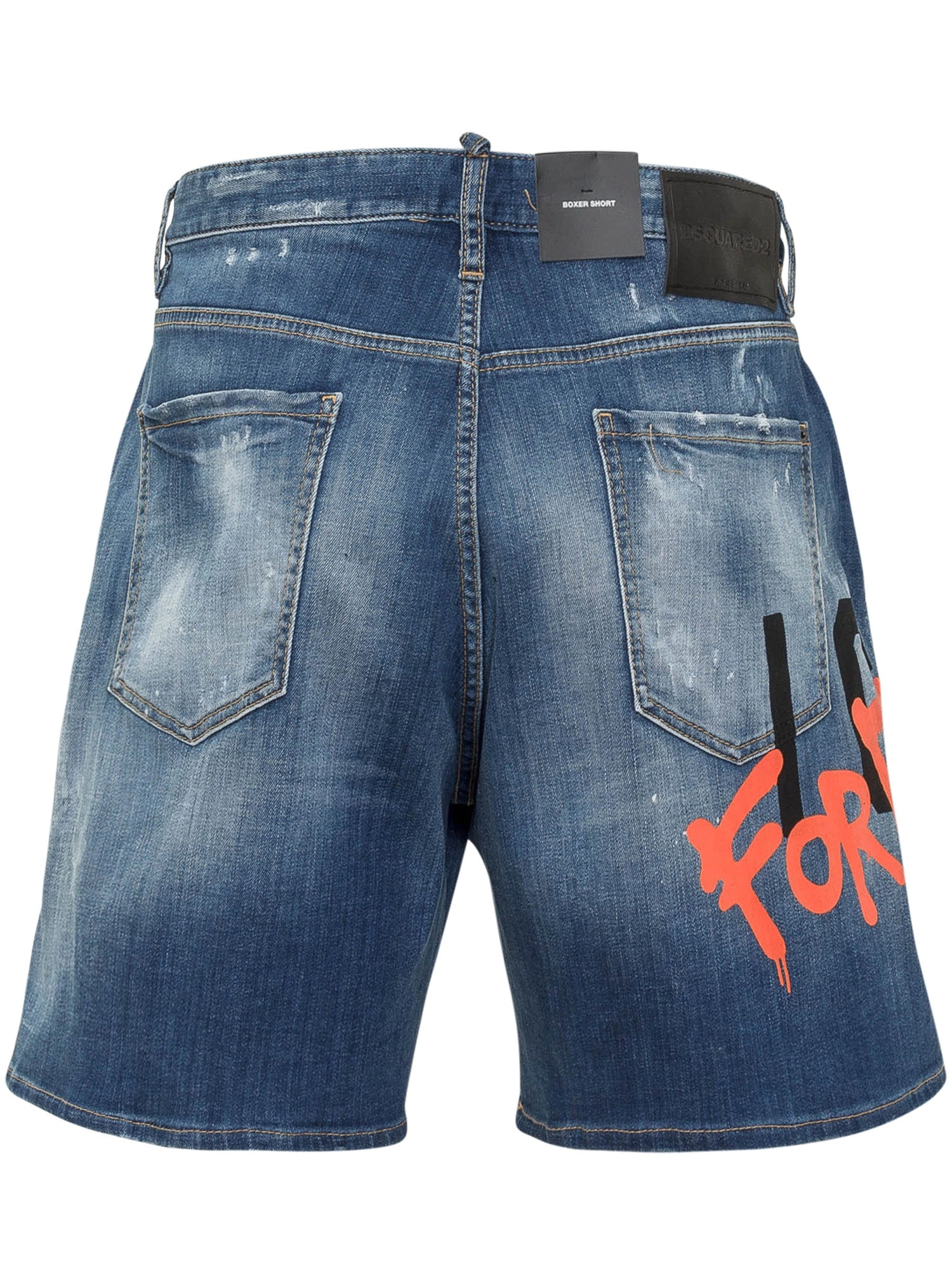 Dsquared2 Distressed Denim Shorts