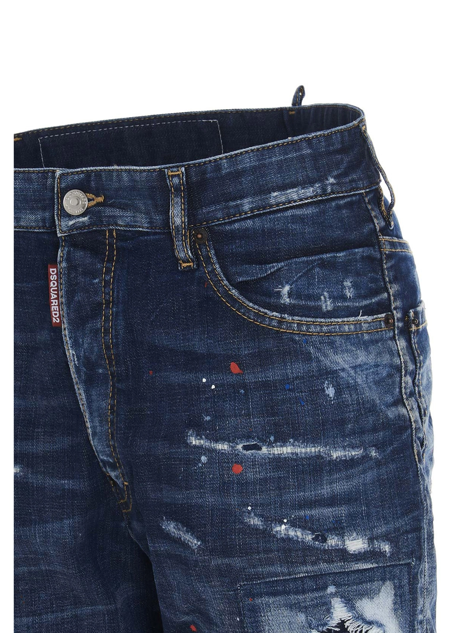 Dsquared2 Distressed Denim Shorts