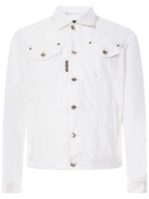 Dsquared2 Logo Patch Button Fastening Jacket