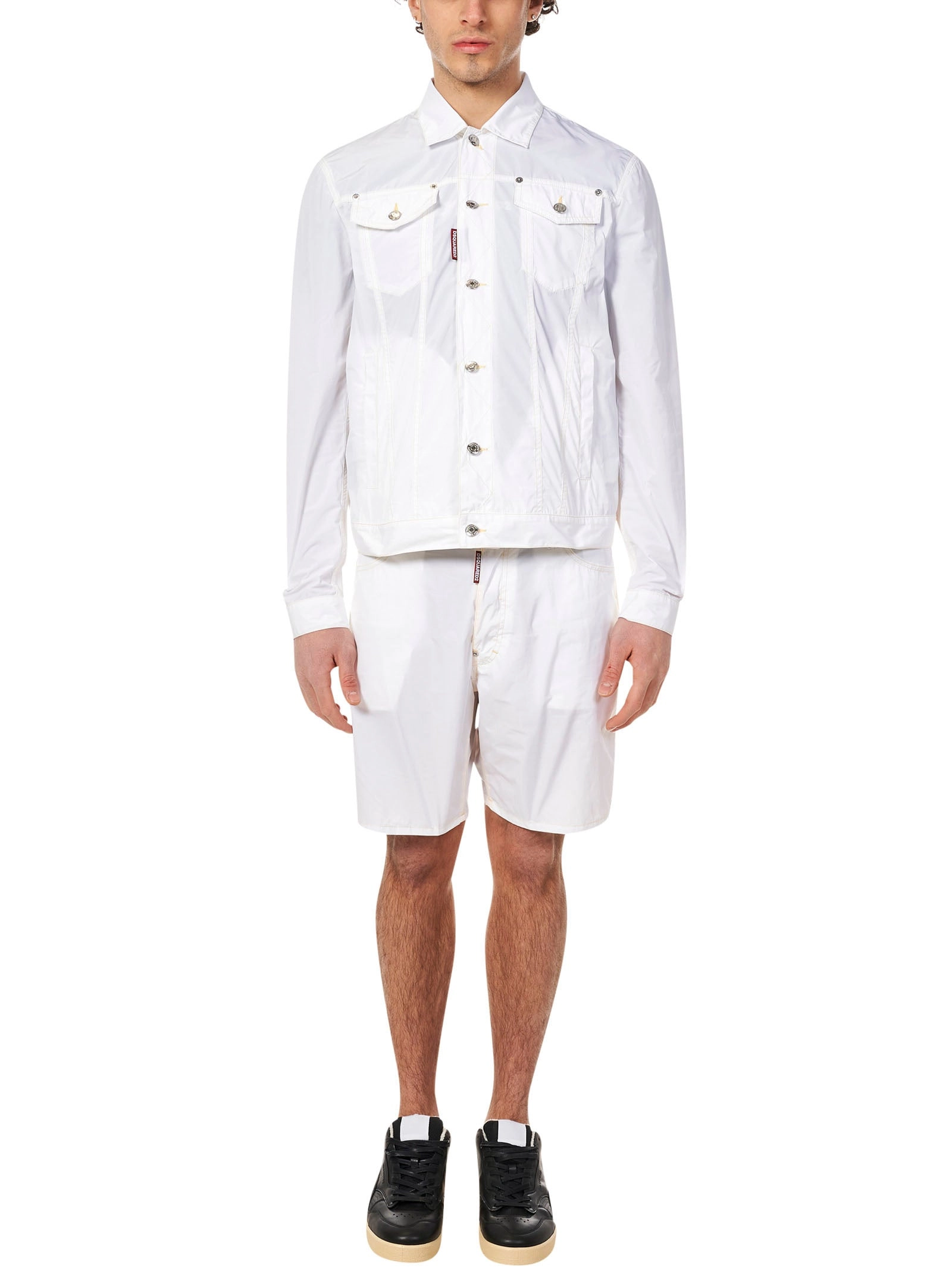 Dsquared2 Logo Patch Button Fastening Jacket